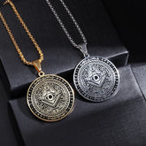 Pendant and Necklaces with Powerful Egyptian and Masonic Symbols of Protection.